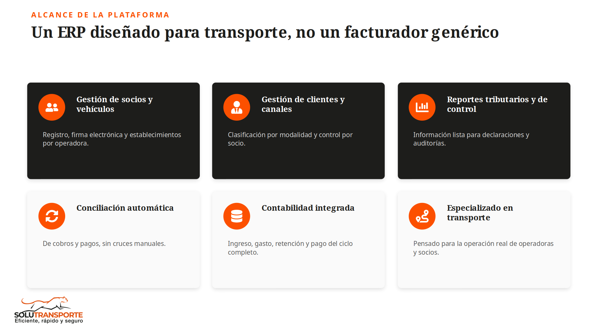 Características Solutransporte